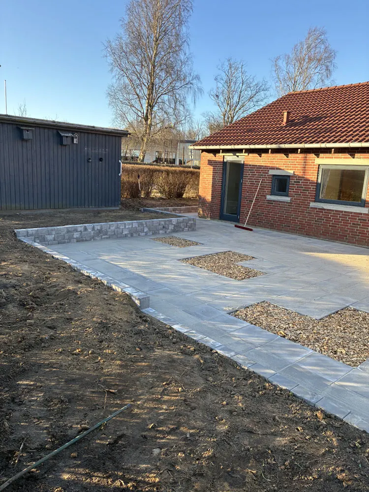 Fliserens — udført arbejde